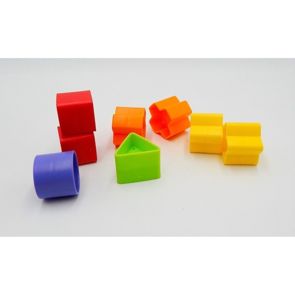 Fisher-Price Sorting Toy Baby's First Blocks Set Replacement Shapes Blocks Lot 9 - Picture 3 of 5